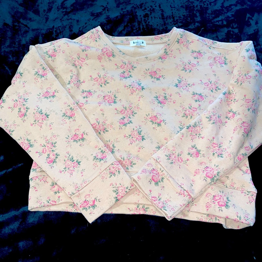 Kidpik- Nomad Floral Fleece top & skirt